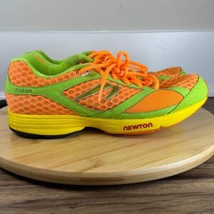 Newton Motion Running Shoes Womens 9 Orange Lime Green Good 000412 Lightweight